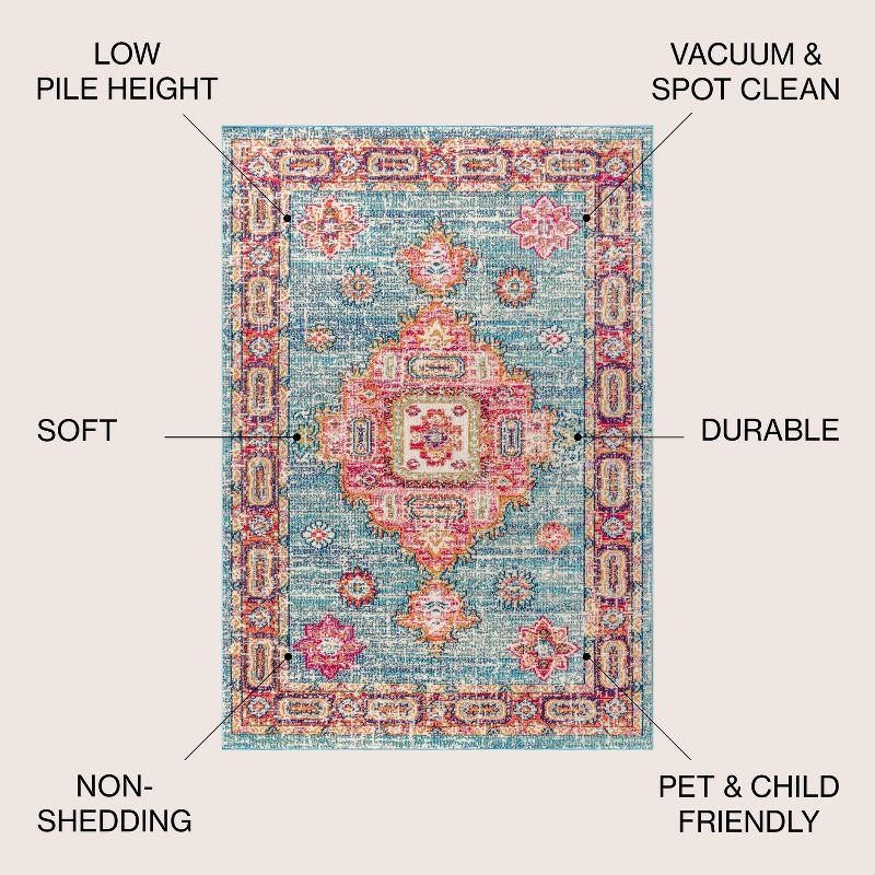 Bohemian FLAIR Boho Vintage Medallion Area Rug - JONATHAN Y