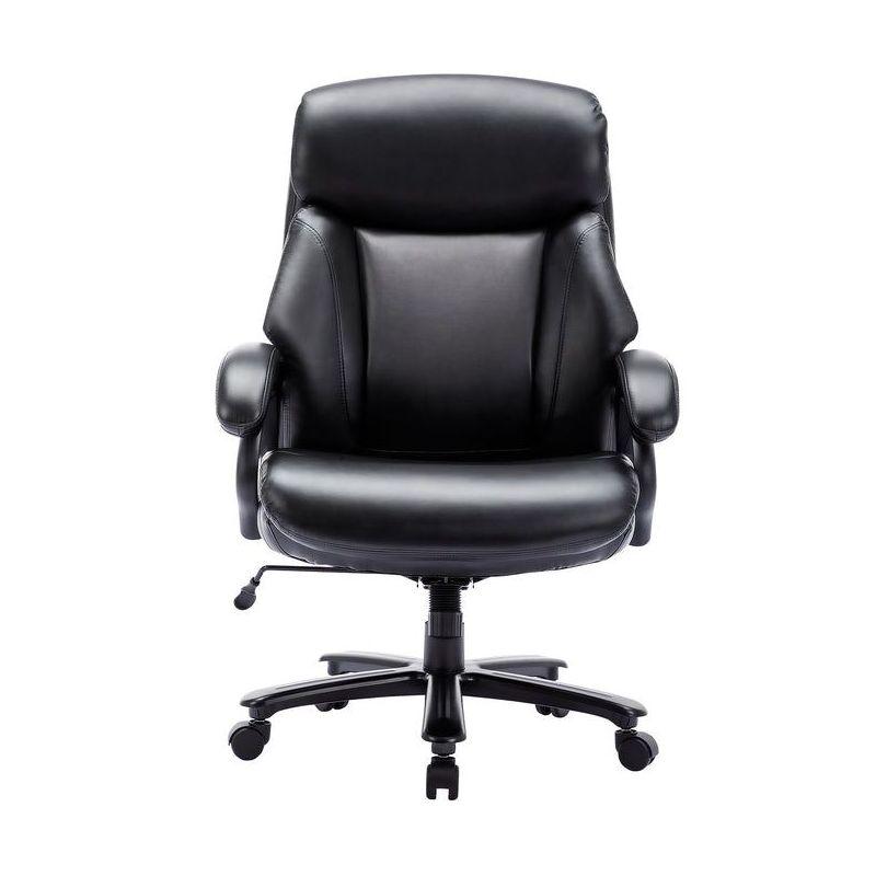 Black Leather High Back Executive Swivel Office Chair