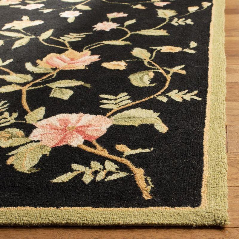 Chelsea HK263 Handmade Runner Rug - 2'6"x8' - Black - Safavieh