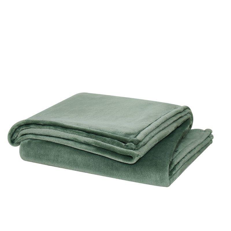 Cannon Solid Plush Throw Blanket