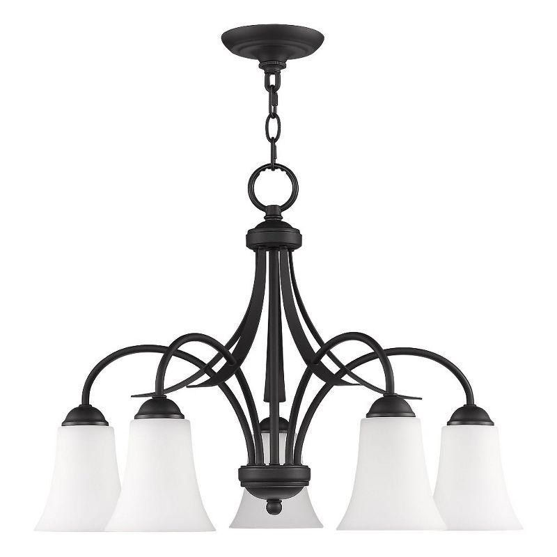 Livex Lighting Ridgedale 5 - Light Chandelier in  Black