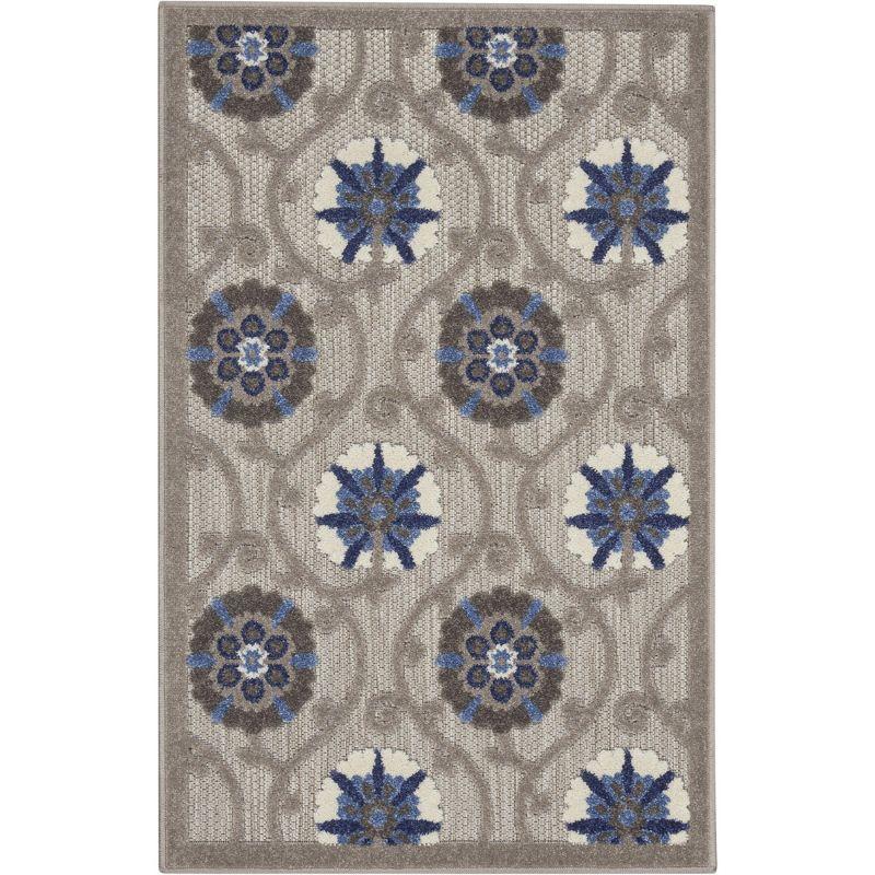 Nourison Aloha Contemporary Floral Outdoor Area Rug