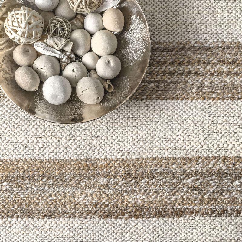 Lauren Liess x Rugs USA Natural Ren Striped Jute Area Rug