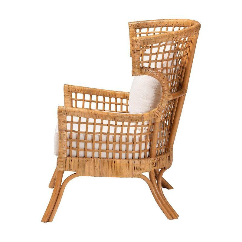 bali & pari Regina Rattan Arm Chair Light Honey