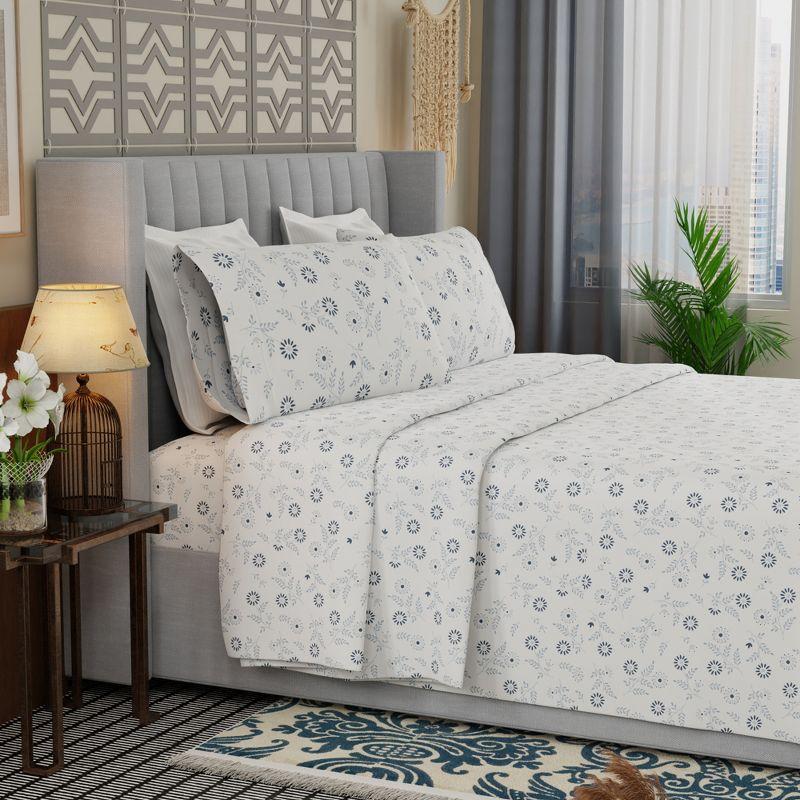 Color Sense Brushed Cotton Blend Lightweight Sheet Set