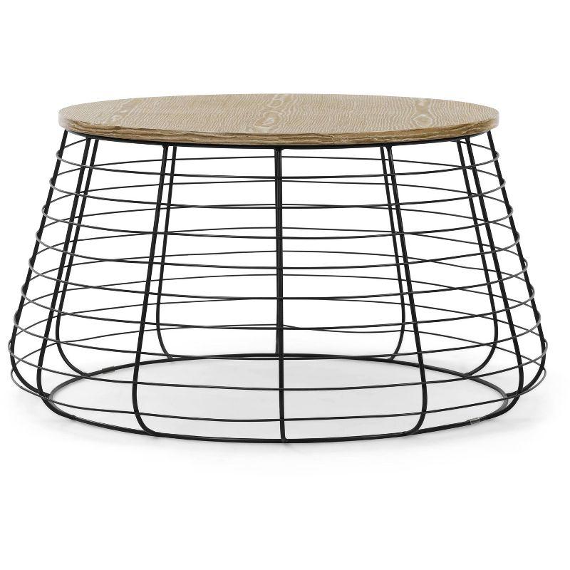 ClickDecor ClickDecor Lydia Matte Black Wireframe Coffee Table
