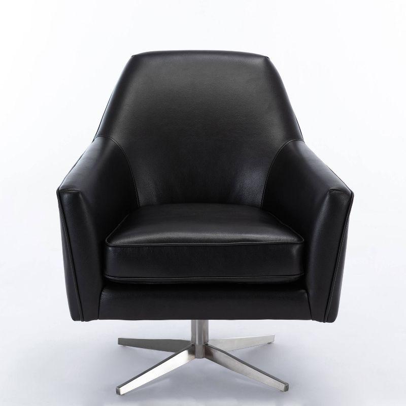 Comfort Pointe Phoenix Leather Gel Swivel Arm Chair