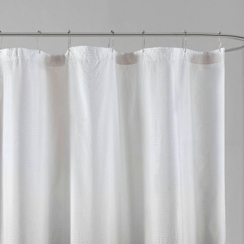 Ara Ombre Printed Seersucker Single Shower Curtain