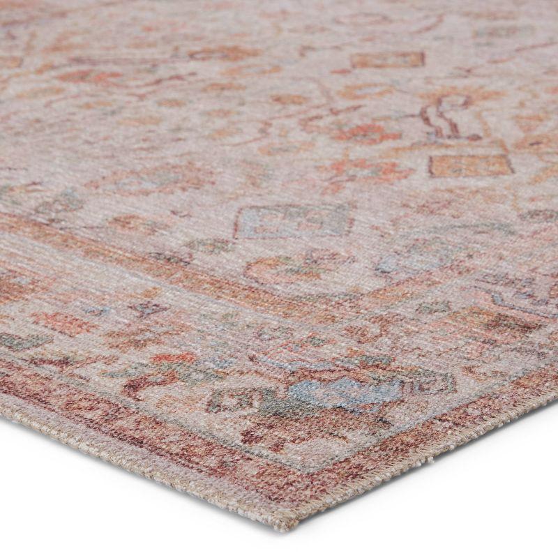 5'x7'6" Avin Oriental Area Rug Blush/Cream - Jaipur Living: Traditional Floral Medium Pile for Living Room