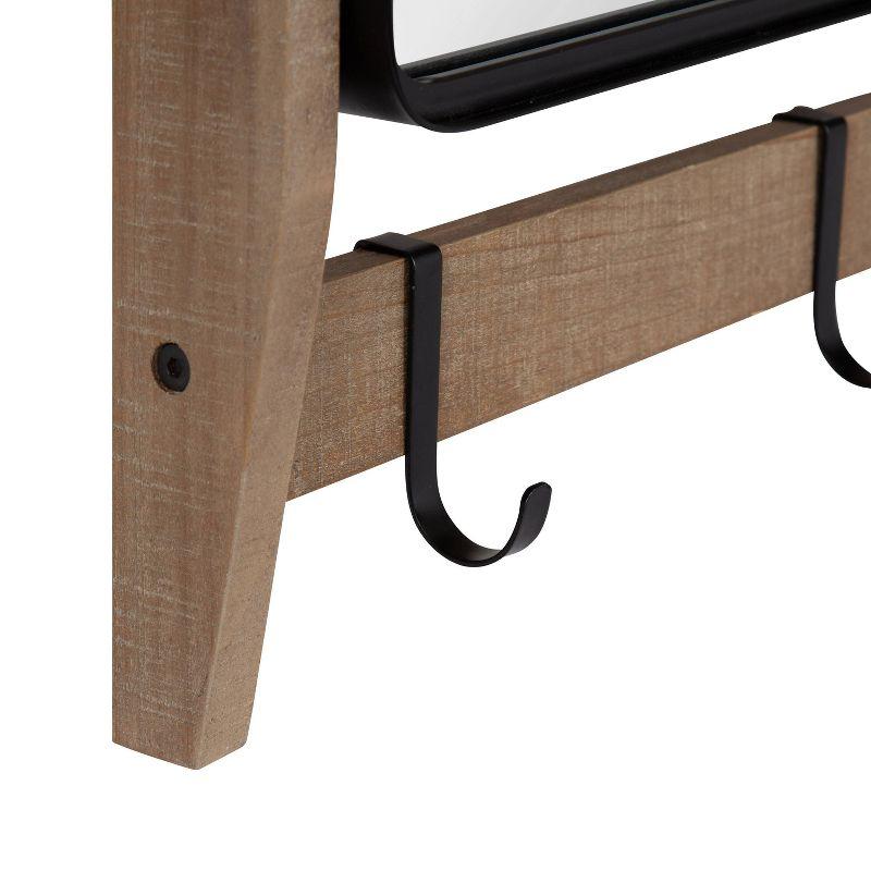 Kate and Laurel Tanner Metal Wall Organizer with Key Hooks