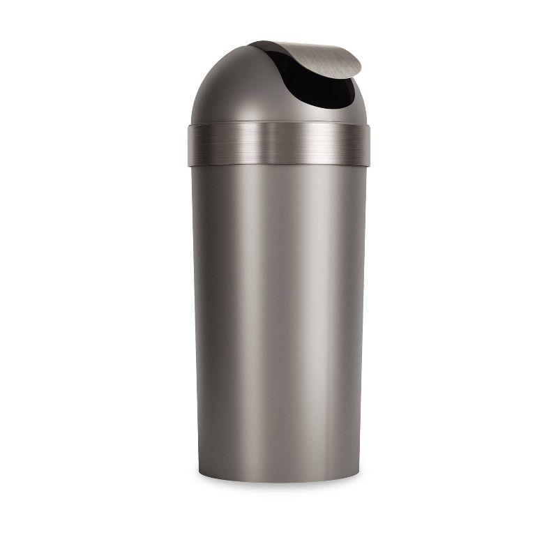 Umbra Venti Plastic Swing Top Kitchen Trash Can - 16 Gallons