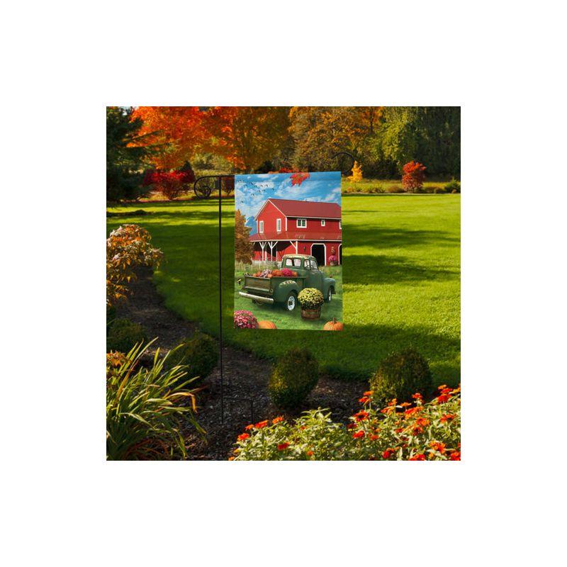 Farm Fresh Mums Autumn Garden Flag Fall Pickup Floral 18" x 12.5" Briarwood Lane