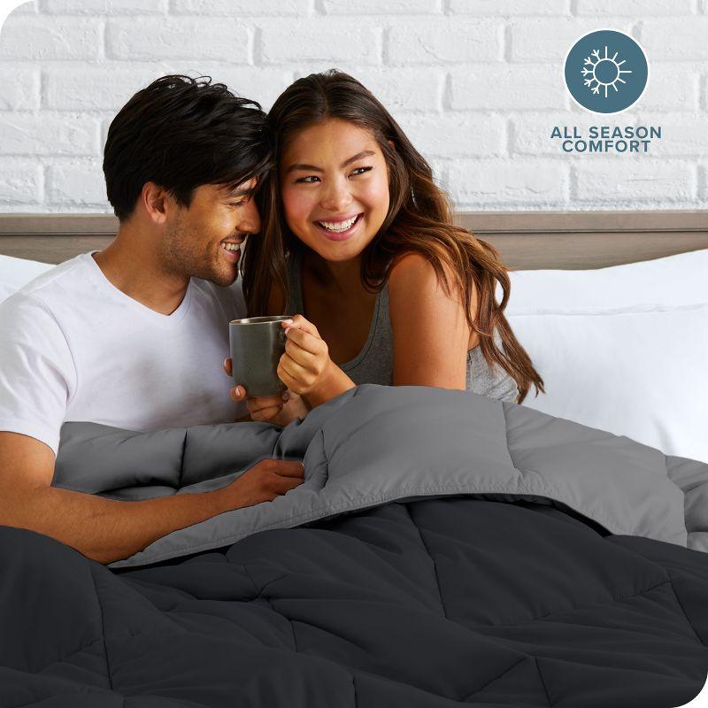 Bare Home Premium Ultra Soft Modern & Contemporary Box Stitch Comforter