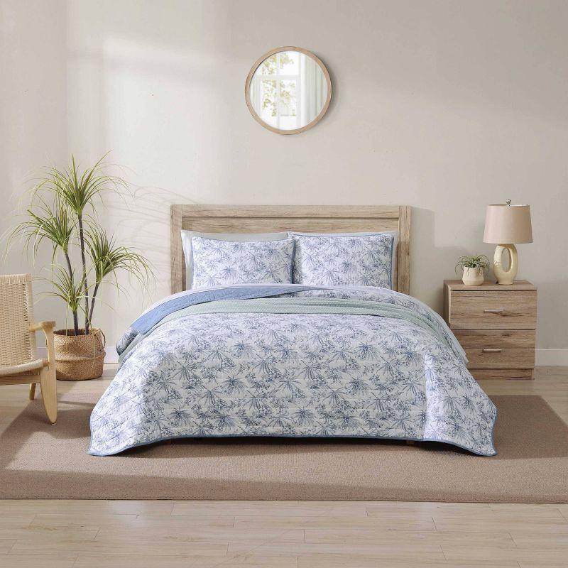 Tommy Bahama Home Tropical Cotton Floral Quilt Set