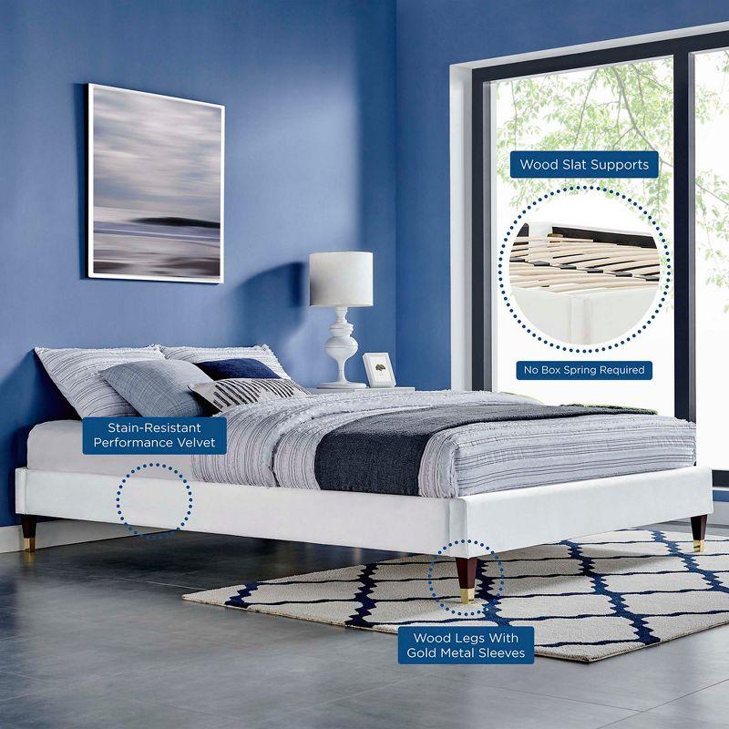 Modway Harlow Full Performance Velvet Platform Bed Frame