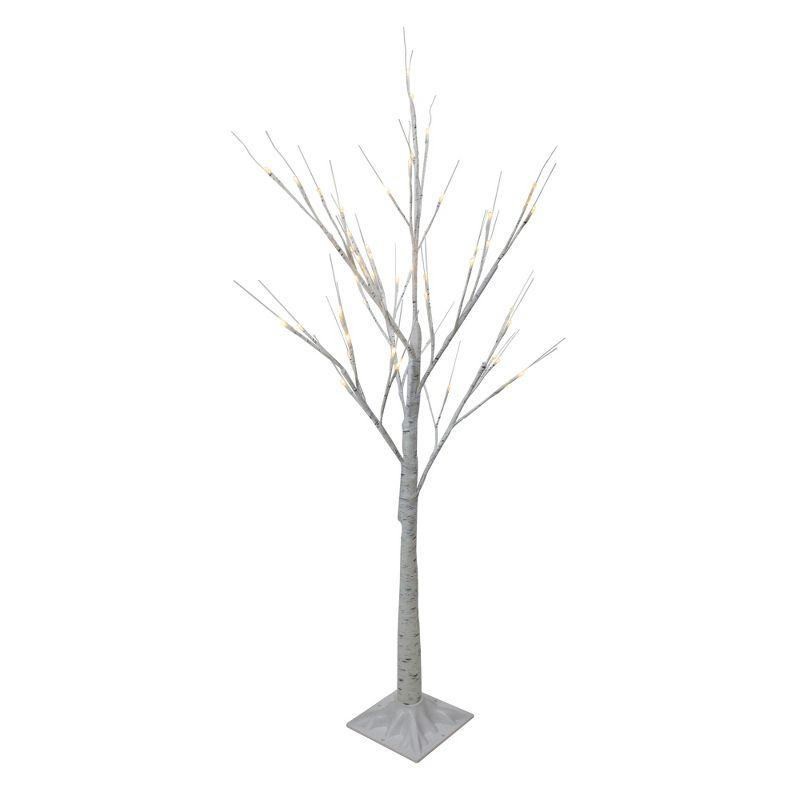 4' LED Lighted Birch Tree Outdoor Decoration