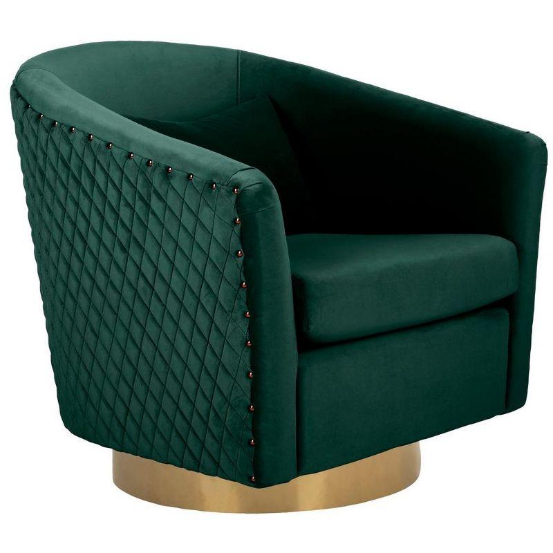 Skye Upholstered Swivel Barrel Chair