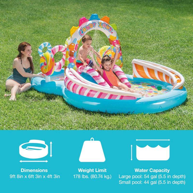 Intex Candy Zone Inflatable Play Center with Water Slide