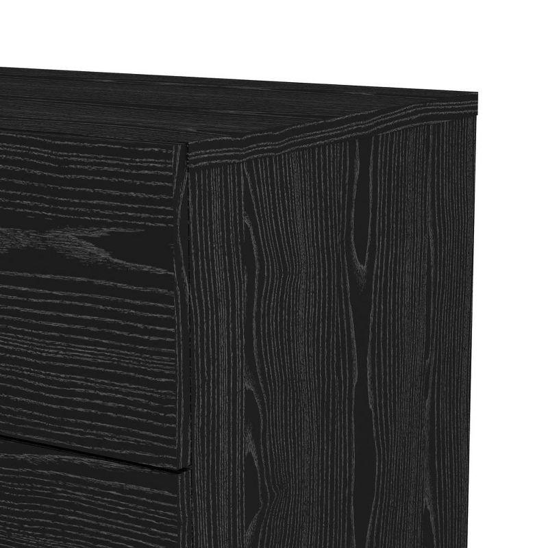 Tvilum Austin 8 Drawer Double Dresser, Black Woodgrain