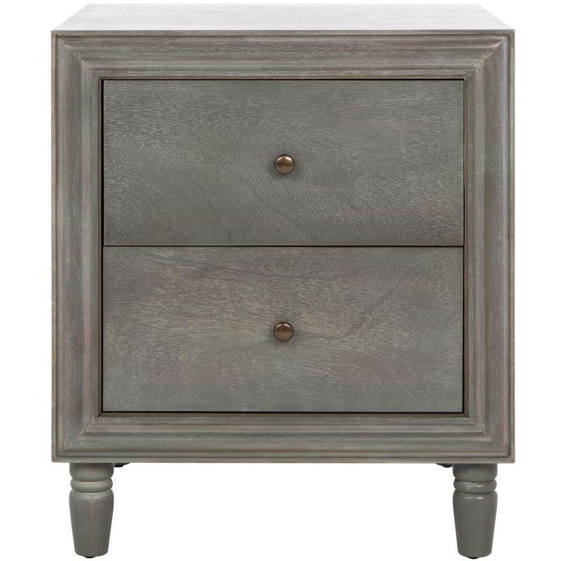 Blaise Nightstand With Storage - AMH6605 - Ash Grey - Safavieh Couture