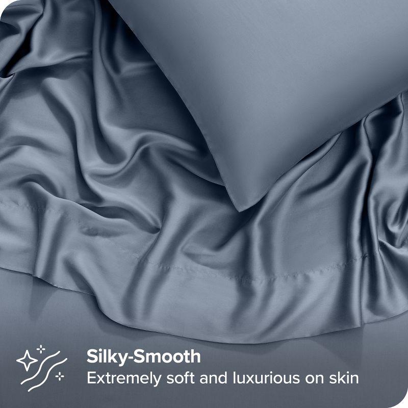Twin XL Indigo TENCEL™ Lyocell Sheet Set by Bare Home