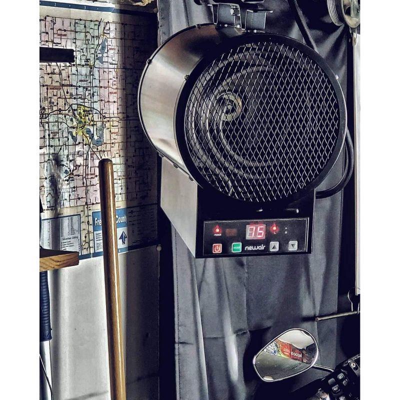 Newair Newair Freestanding or Ceiling/Wall Mounted 4800W Electric Garage Heater 240v, 500 sq. ft. with Remote Control