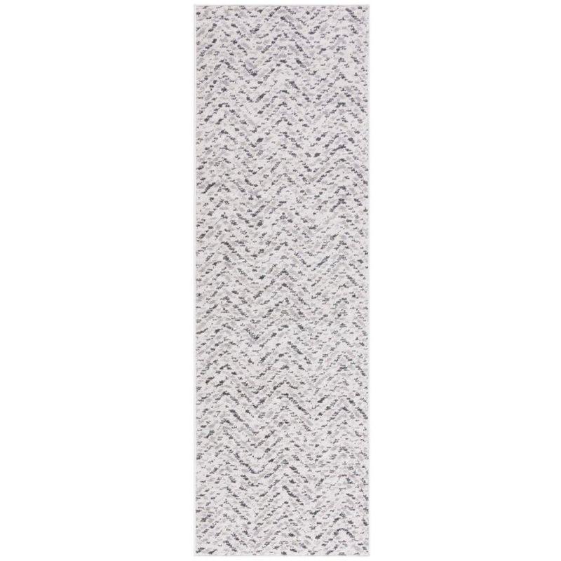 Adirondack ADR104 Power Loomed Runner Rug - Ivory/Charcoal - 2'6"x8' - Safavieh.