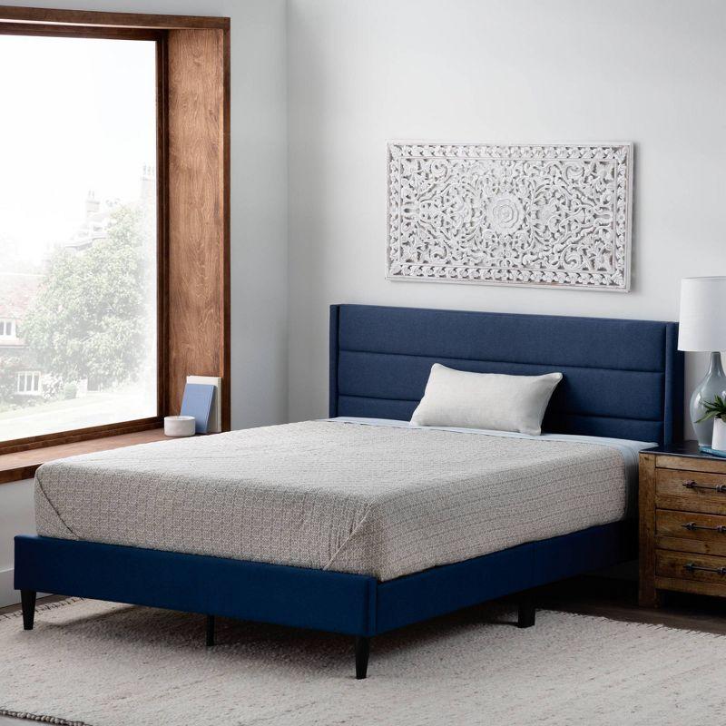 Amelia Upholstered Triple Lined Platform Bed - Brookside Home