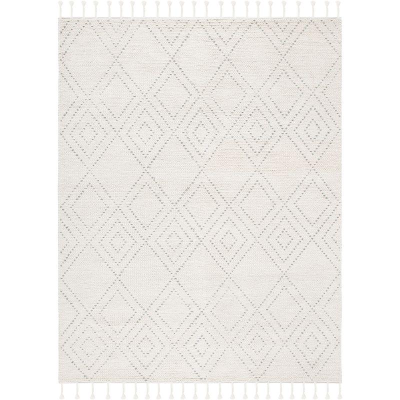 Casablanca CSB676 Hand Loomed Area Rug - Ivory/Grey - 8'x10' - Safavieh.