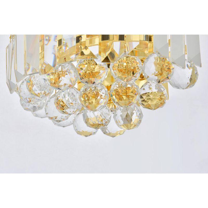 Elegant Lighting Corona 2 light Chrome Wall Sconce Clear Royal Cut Crystal