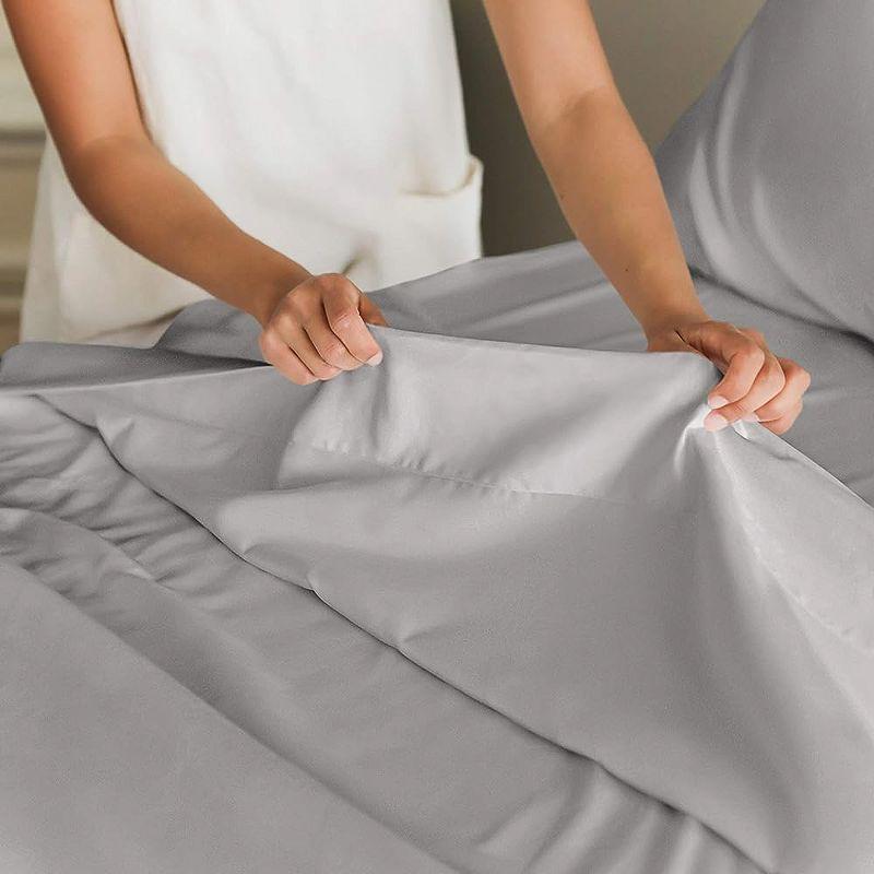 CGK Linens 4 Piece 100% Cotton 400 Thread Count Hotel Quality Bed Sheet Set