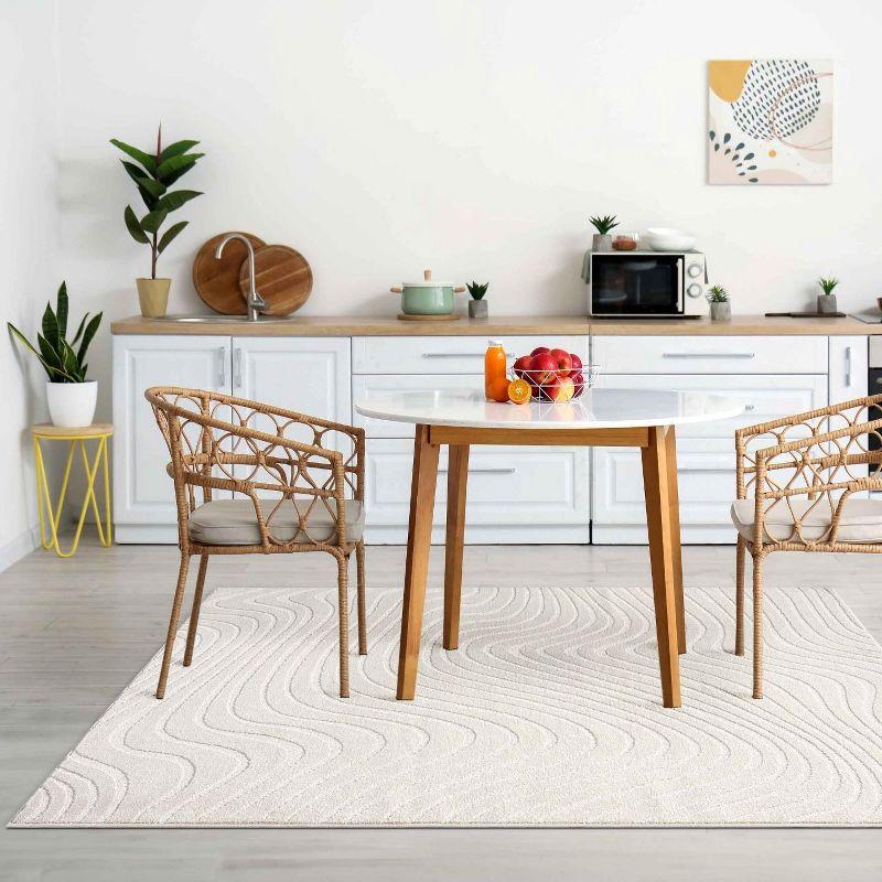 Luxe Weavers Abstract Wave Area Rug