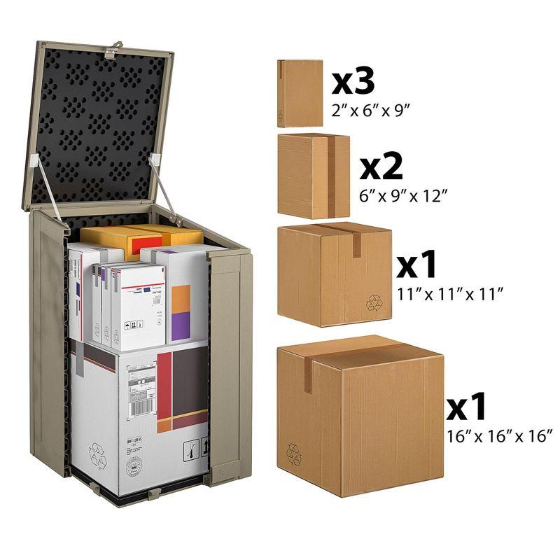 Cosco Outdoor Living BoxGuard Large Lockable Package Delivery and Storage Box 6.3 cubic ft