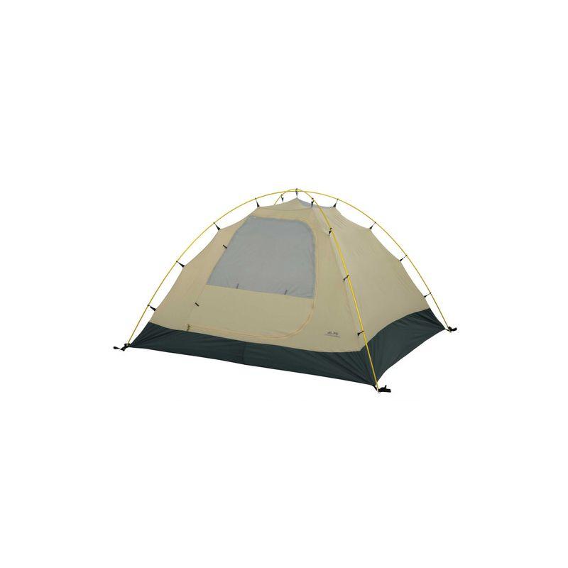 Tan Three-Season Dome Camping Tent with Carry Bag