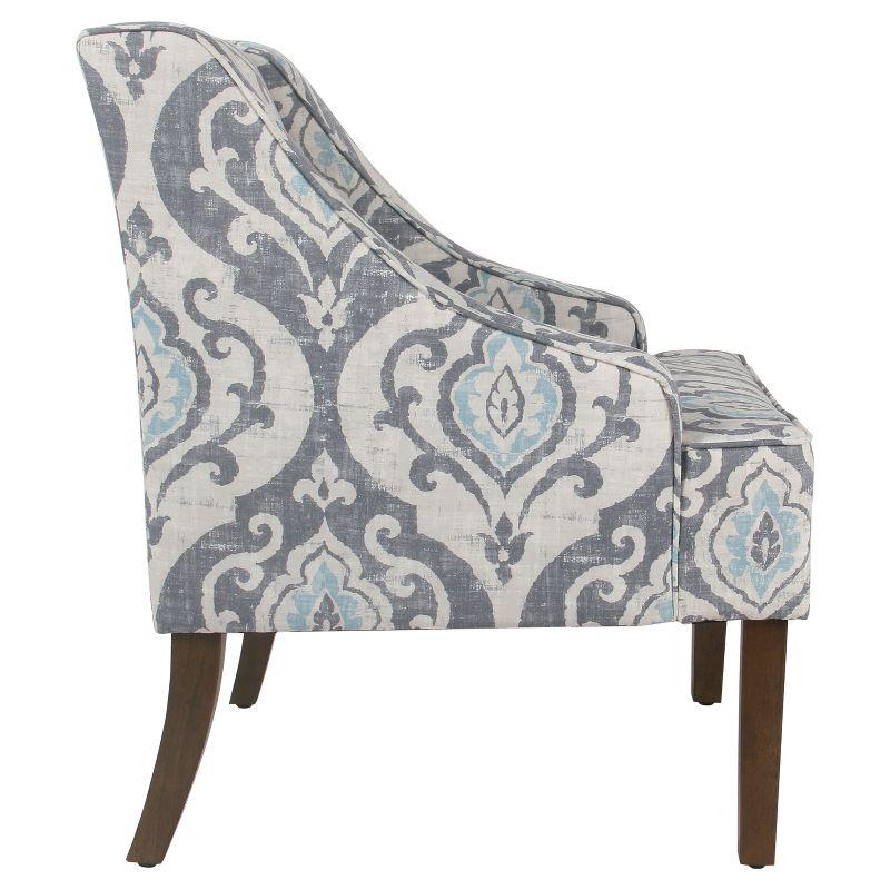 Classic Swoop Accent Armchair Suri Blue - HomePop