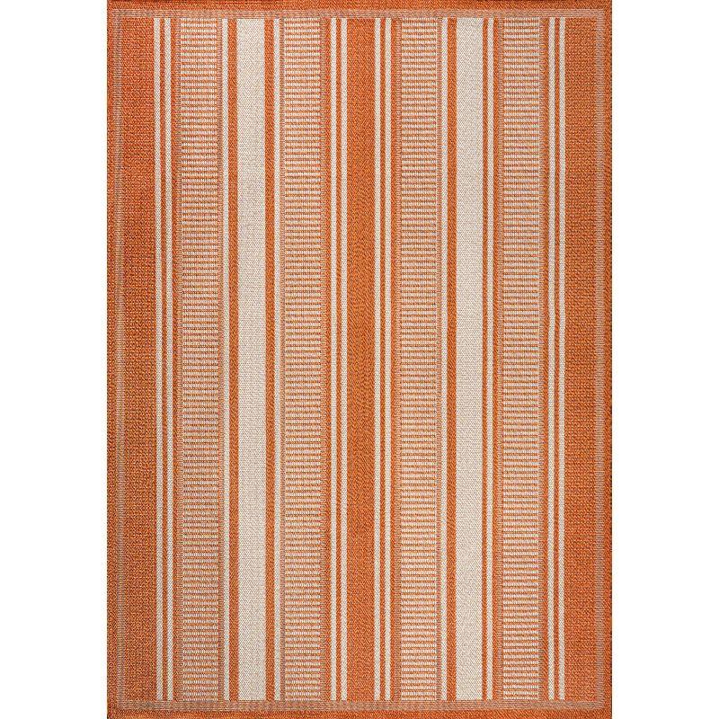 Haynes Modern Double Stripe Indoor/Outdoor Area Rug - JONATHAN Y