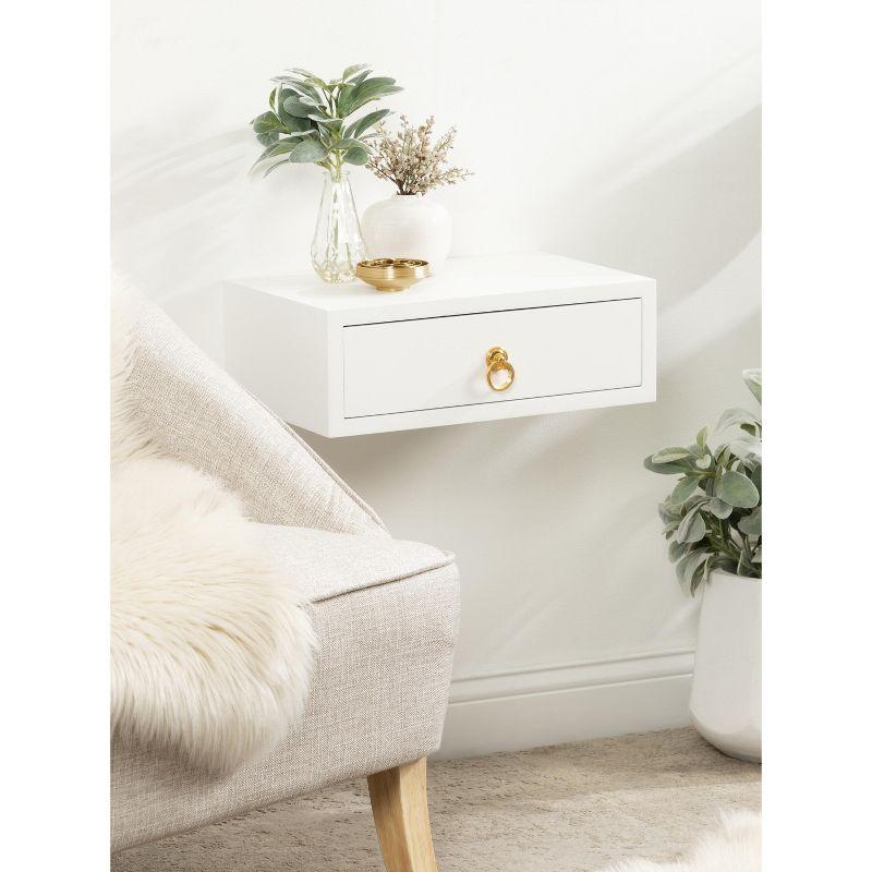 Kate and Laurel Decklyn Floating Side Table with Drawer