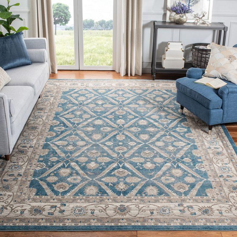 Sofia SOF378 Power Loomed Indoor Area Rug - Blue/Beige - 8'x11' - Safavieh