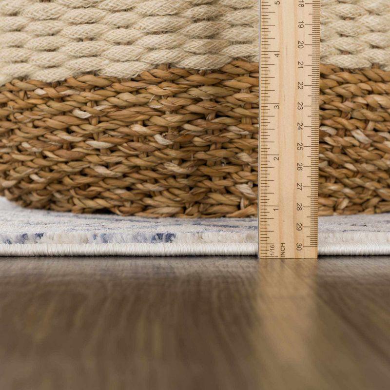 Hauteloom Rectangle Area Rug  Navy