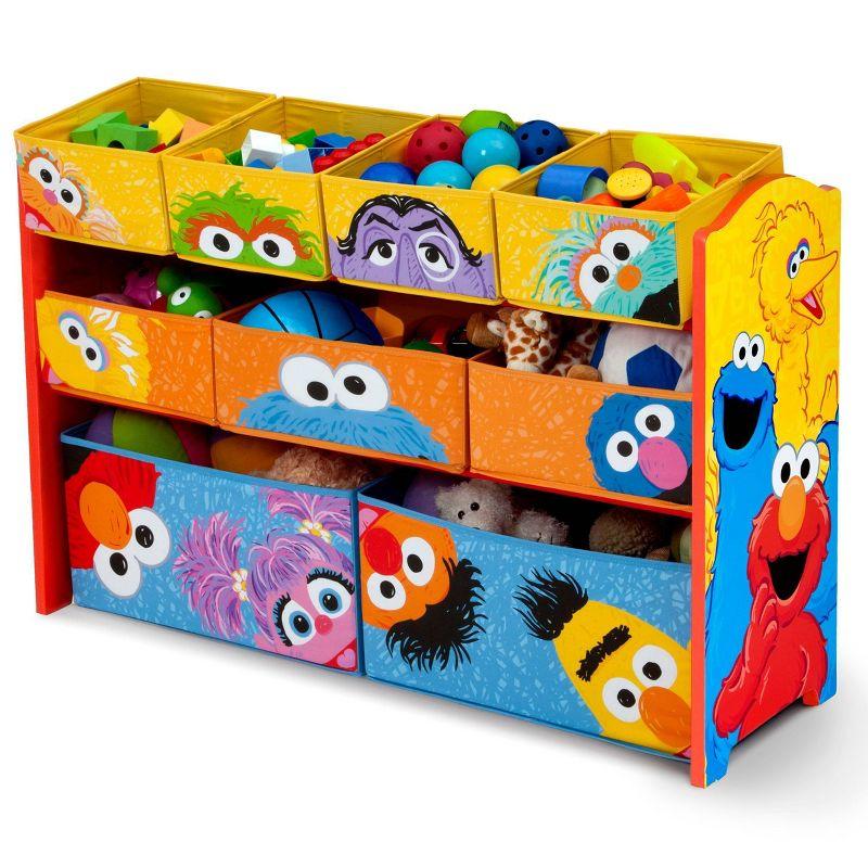 Delta Children Sesame Street Deluxe 9 Bin Design and Store Toy Organizer