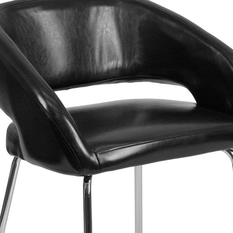 Flash Furniture Fusion Series Contemporary LeatherSoft Side Reception Chair with Chrome Legs