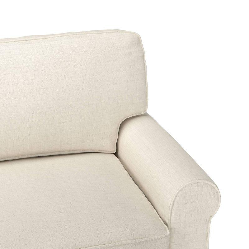 Serta Copenhagen 61" Rolled Arm Sofa, Easy Care Fabric, Soft Pillow Back, Pocket Coil Seat Cushions