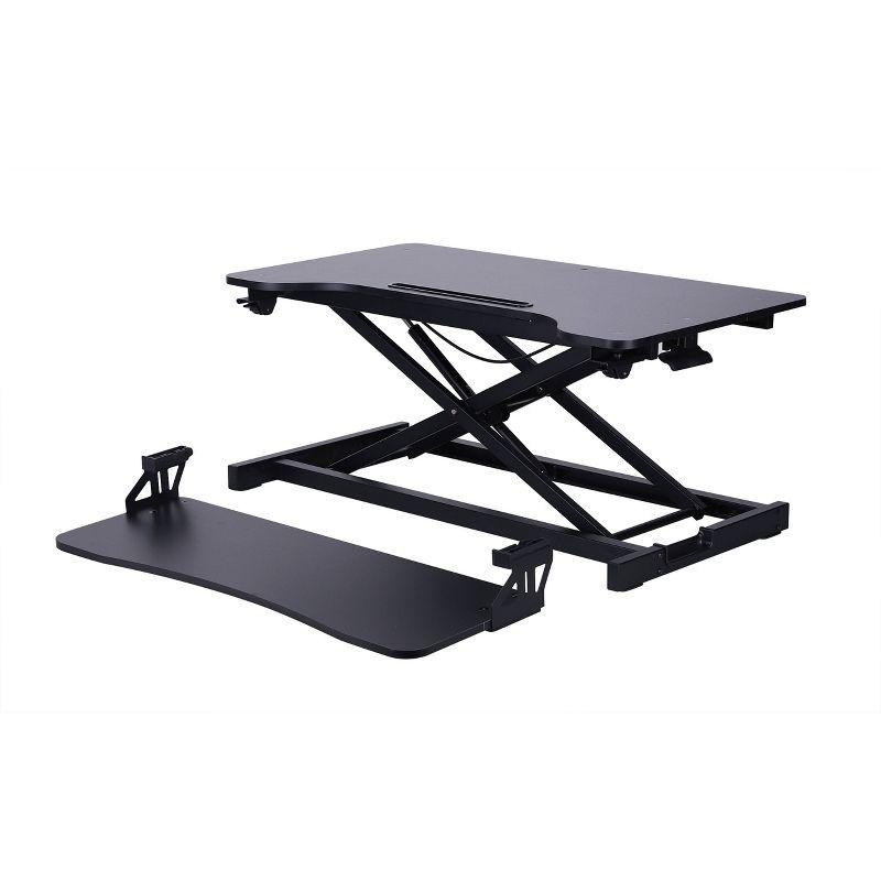 ErgoFlex 34.5" Black Height Adjustable Dual Monitor Desk Riser