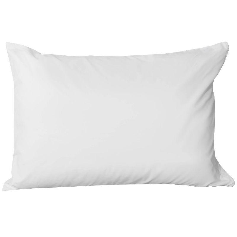 King Hypoallergenic Cotton Zippered Pillow Protector