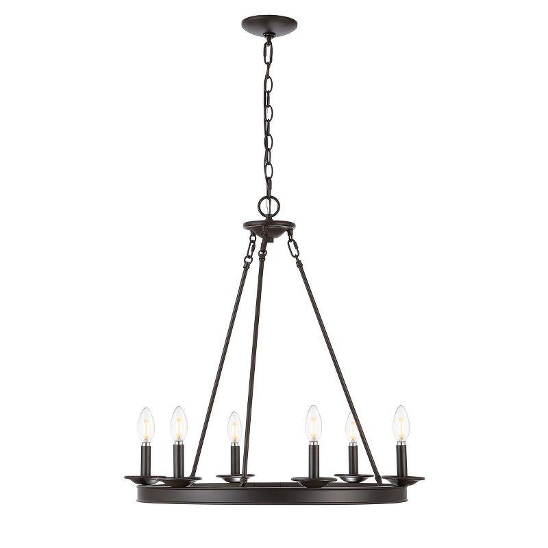 Joris 6 Light 26.25" Chandelier - CHA4015 - Oil Rub Bronze - Safavieh