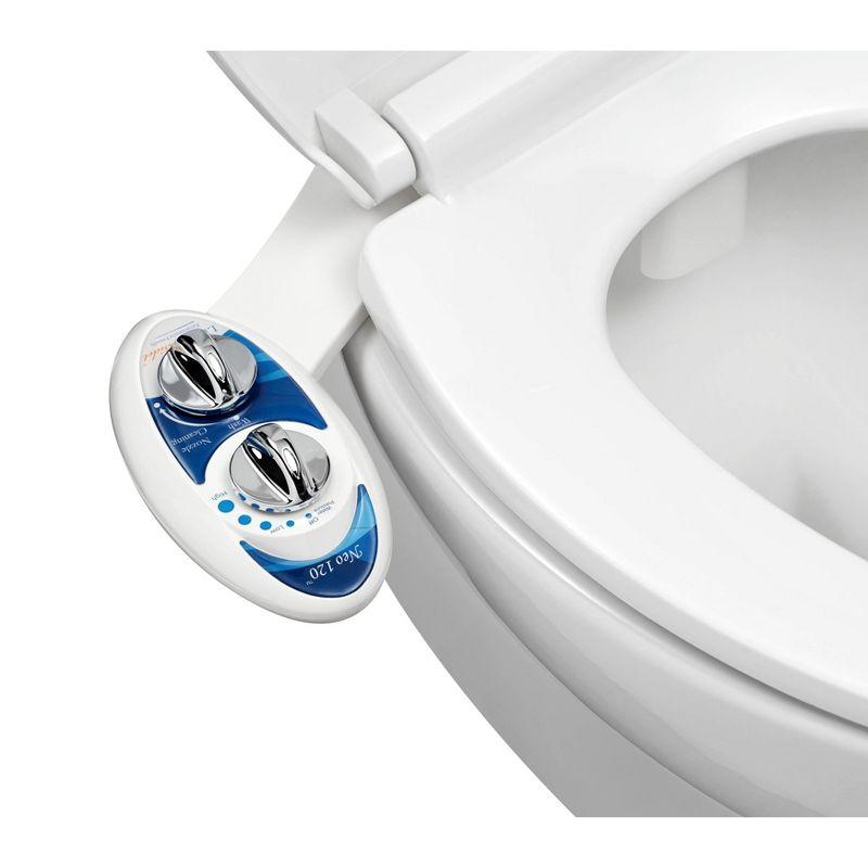 Luxe Neo 120 Blue Non-Electric Bidet Attachment with Self-Cleaning Nozzle