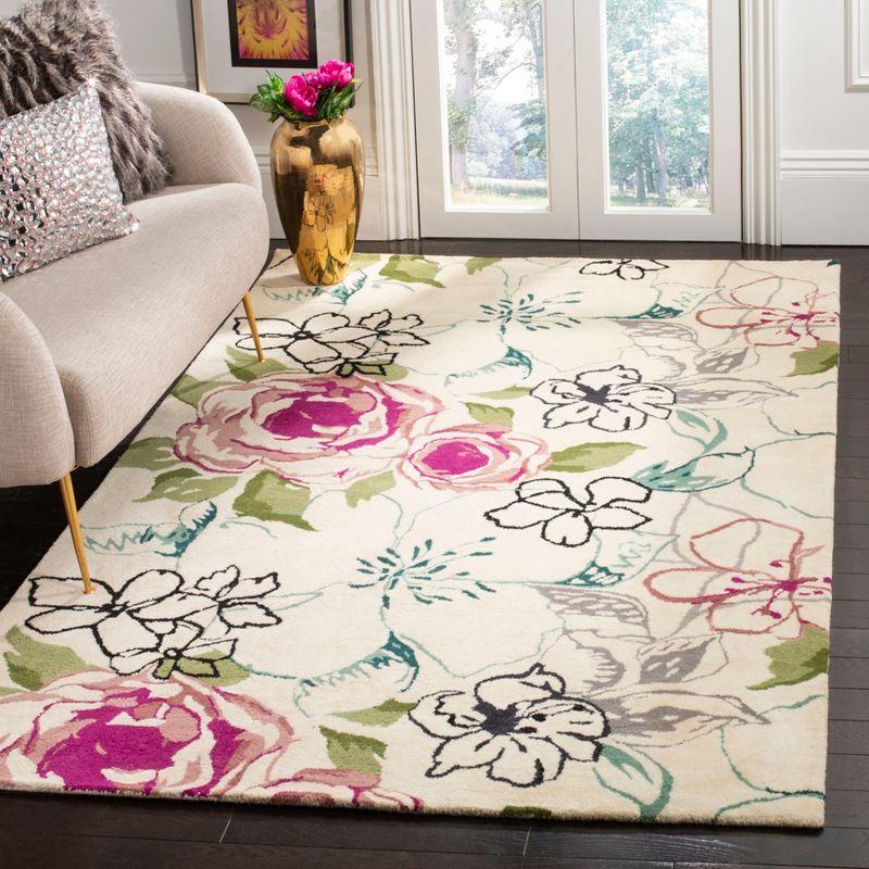 Wyndham WYD378 Hand Tufted Area Rug - Ivory/Multi - 8'x10' - Safavieh.
