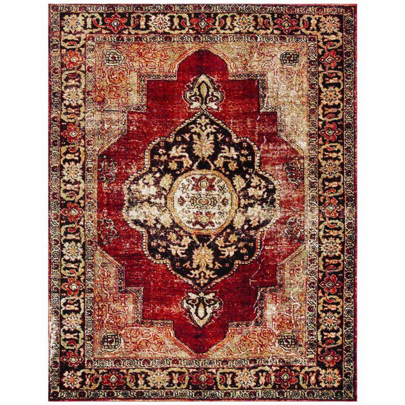 Vintage Hamadan VTH219 Power Loomed Indoor Area Rug - Red/Multi - 10'6"x14' - Safavieh