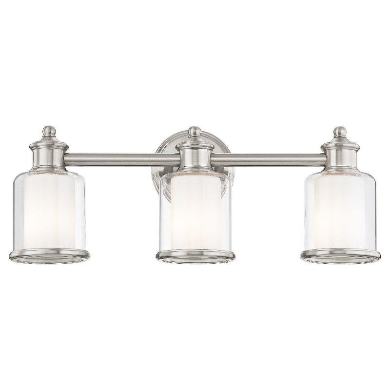 Livex Lighting Middlebush 3 - Light Vanity in  Brushed Nickel