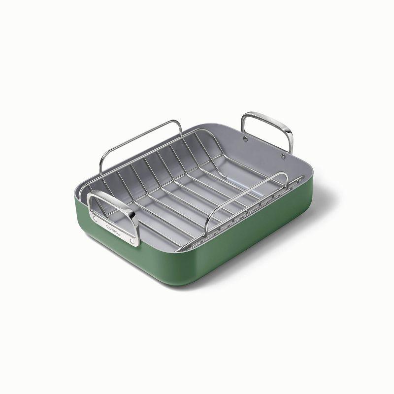 Caraway ® Sage Ceramic Non-Stick Roasting Pan with Rack